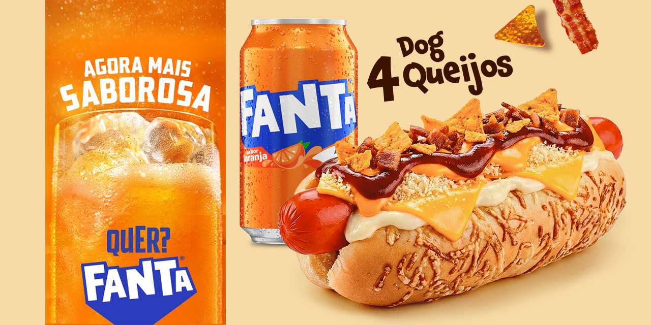 Dog 4 Queijos com Fanta